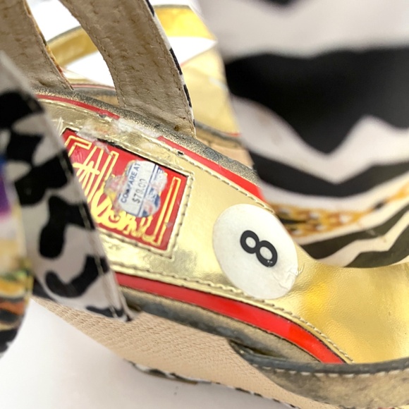 Carlos Falchi Platform Wedge Sandals - Picture 8 of 14